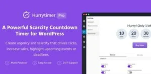 HurryTimer Pro v2.11.1 – Powerful Urgency Countdown Timer WordPress Plugin