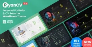 RyanCV v3.4.1 – Personal Portfolio Resume Theme